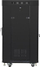 Kabinet rack 19" Lanberg FF01, 22U, 600x600 mm, derë me rrjetë, i zi