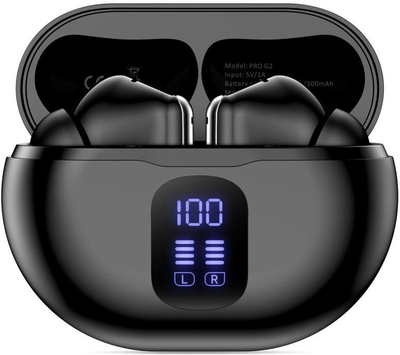 Kufje TWS Tech Protect Ultraboost Pro G2, Bluetooth 5.4, ENC, të zeza