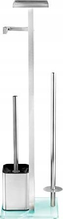 Set WC Wenko 23364100, çelik inox, me raft, argjendtë