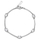 Byzylyk për femra Brosway Fancy Infinity White FIW05, i argjendtë
