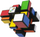 Lodër logjike Rubik's Blocks, 3x3, puzzle me shumë ngjyra