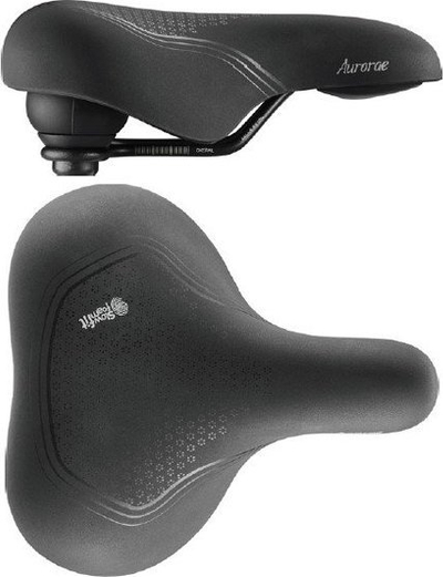 Седло за велосипед Selle Royal Classic Relaxed Aurorae, унисекс, Slow Fit Foam, моќа црна