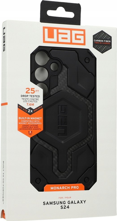 Mbulesë telefoni UAG Monarch Pro për Samsung Galaxy S24, magnetike, e zezë