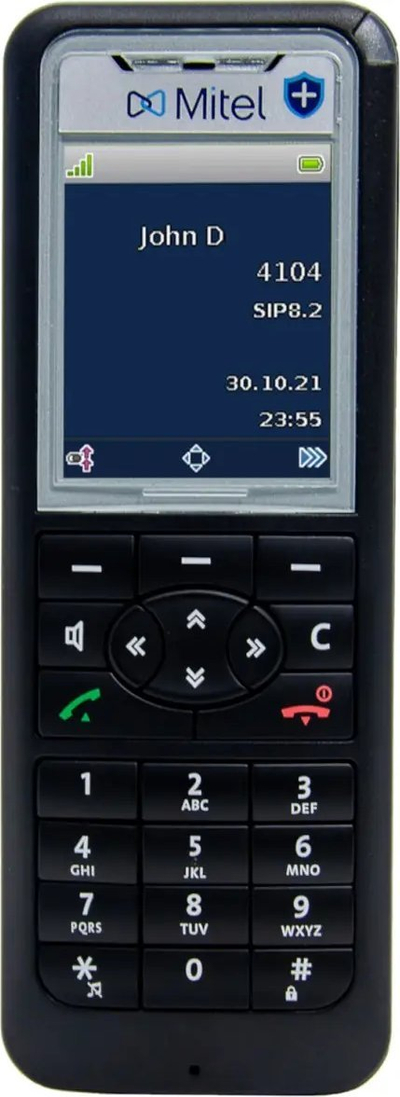 Безжичен телефон Mitel 612DT, DECT, професионален, црн