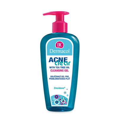 Xhel pastrues dhe heqës grimi Dermacol Acneclear, 250ml