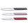 Set thikash Victorinox moderne për prerje, 3 pjesë, Flower LE 2022, hiri, kuqe, rozë