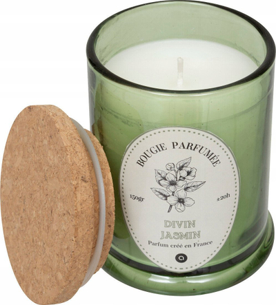 Qiri me erë Atmosphera Hapo Jasmine, 150g, në gotë, jeshil