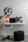 Tabelë memo Present Time World Map, metal, me magnetë, e zezë