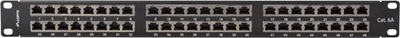 Patch panel Lanberg 48 porta CAT.6a FTP, 1U, rack 19", i zi