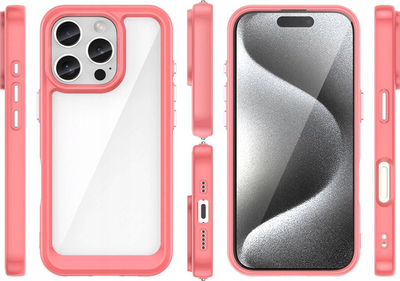 Këllëf telefoni Outer Space Case për iPhone 16 Pro, kornizë e verdhë, i kuq