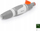 Grykë ujitëse White Line Sprinkler Nozzle, e rregullueshme, me valvul, jeshile