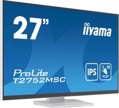 Monitor iiyama ProLite T2752MSC W1, 27", IPS, i bardhë