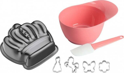 Set pjekjeje për kalamajtë Kaiser Princess Violetta, 7 pjesë, rozë