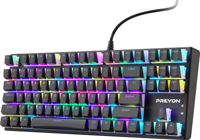 Tastierë Preyon Red Blitz Claw Gateron Red, US, e zezë
