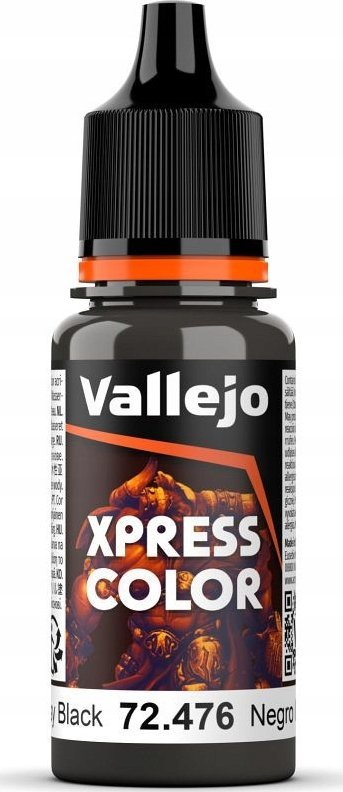 Bojë akrilike Vallejo Game Color Xpress VJP72476, 18 ml, Greasy Black, mat