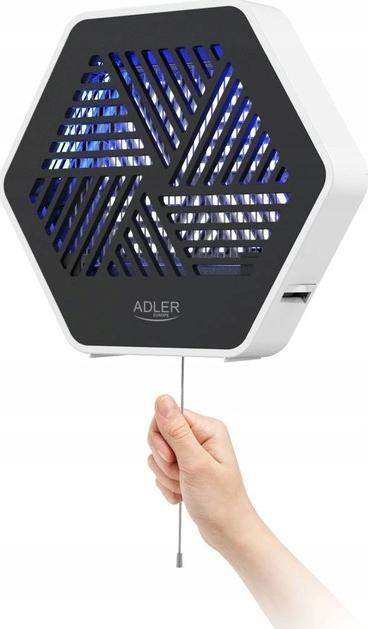 Llampë kundra insekteve Adler AD 7939, UV, për dhoma deri 30 m², e zezë