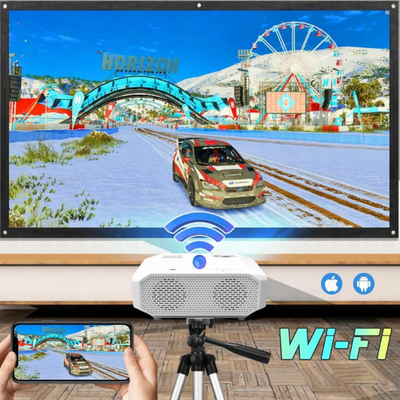 Projektor Zenwire E450S, HD, WiFi dhe Bluetooth, i bardhë