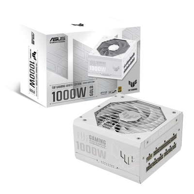 Напојување ASUS TUF Gaming 1000W, ATX 3.0, 80 PLUS Gold, бело
