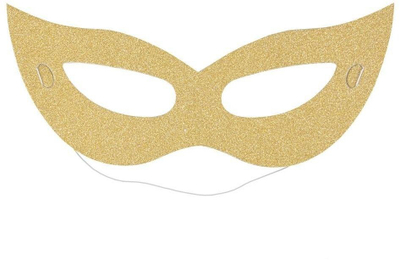 Maska feste Celebrate Glitter, 6 copë, letre, ngjyrë argjendi