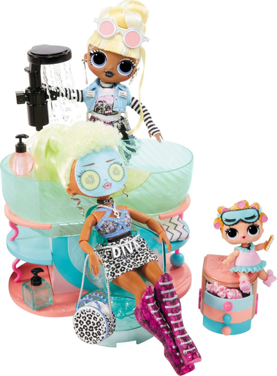 Set loje LOL Surprise OMG Shine On Salon and Spa, 5 në 1, me 65 surpriza, multicolor