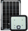 Reflektor LED solar V-TAC VT-432, 30W, senzor lëvizjeje, i zi