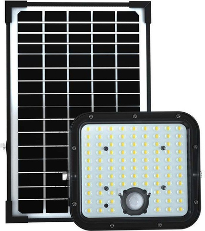 Reflektor LED solar V-TAC VT-432, 30W, senzor lëvizjeje, i zi