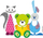 Столче скала за деца Maltex Bear, антилизгачка платформа, пластика, мента
