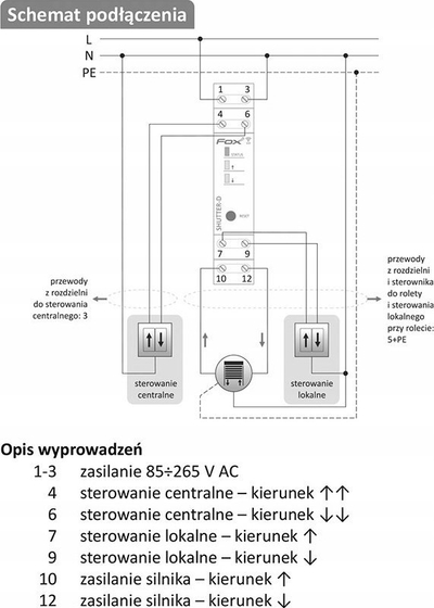Modul smart për roleta F&amp;F WI-STR1S4-D, për perde me motor, me aplikacion në telefon, i bardhë