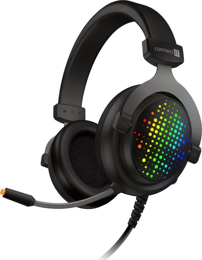 Kufje gaming CONNECT IT EVOGEAR Ed.3 CHP-7000-BK, 7.1 virtual, USB, të zeza