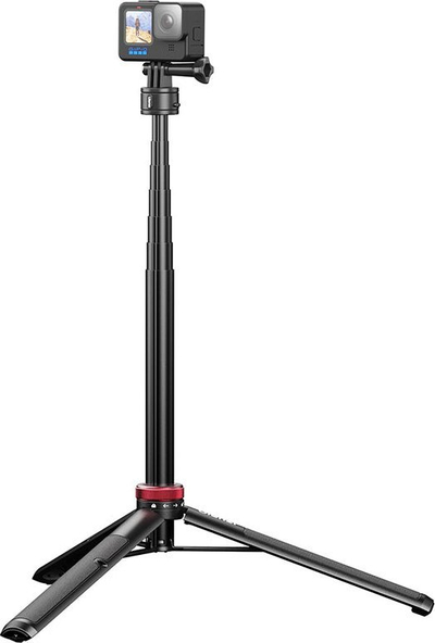 Tripod edhe selfie stick Ulanzi Go Quick II Tall, 140 cm, pllakë magnetike me heqje të shpejtë, i zi