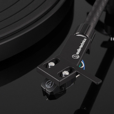 Gramafon Audio Technica ATLPW50PB, me dorë me rrip, Piano Black