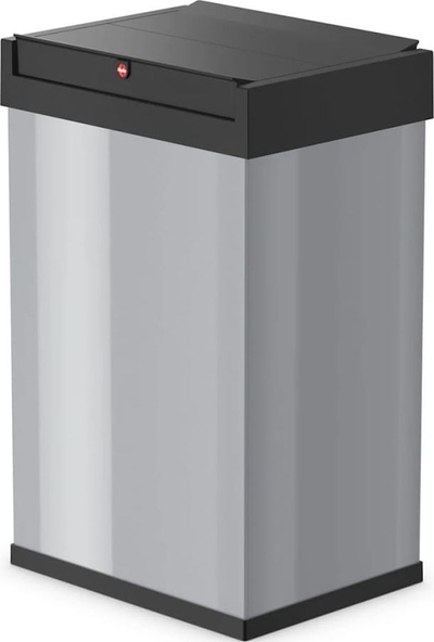Кујнски кантa Hailo Big-Box Swing L, 40L, нерѓосувачки челик, сребрено црна