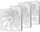 Set ventilatoresh PC Natec Genesis Oxal 120 ARGB, 3x120mm, ARGB, i bardhë