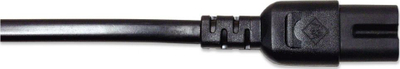 Kabllo rryme Manhattan Power Cable Audio, Euro në C7, 3m, e zezë
