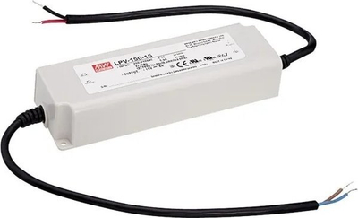 Furnizim elektrik LED MeanWell LPV-150-12, 150W, 12V 10A, IP67, i bardhë