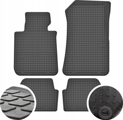 Tapeta gome për makinë BMW Seria 1 E81 E87 F20, set 4 copë, të zeza