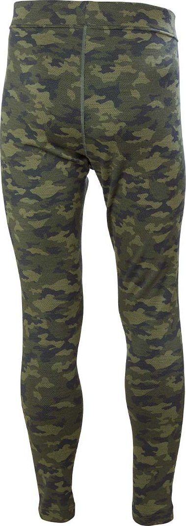 Pantallona termike Helly Hansen Lifa Merino Camo, lesh merino, dizajn camo, të zeza