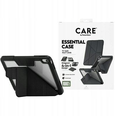 Këllëf tableti PanzerGlass CARE TPU Essential, për iPad 11 2025, i zi