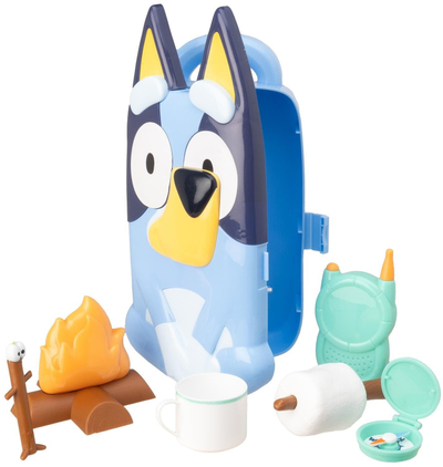 Лодка за активности HTI Bluey Character Case Explorer, едукативна кутија за активности, пластична, повеќебојна
