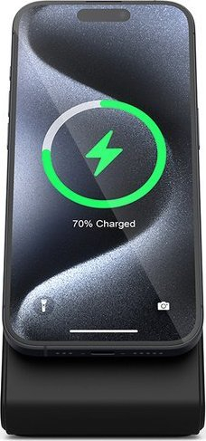 Karikues wireless Crong 2 në 1 me MagSafe për iPhone dhe AirPods, USB C