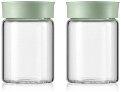 Enë qelqi Buydeem CS1002/A1, 300 ml, me kapak, jeshile e ngrohtë