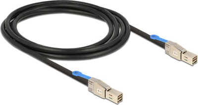 Kabllo Delock SFF 8644 në SFF 8644, 2m, 12 Gb/s, e zezë