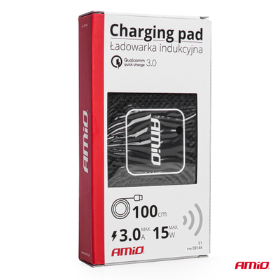 Karikues veture AMiO 03144, USB Type A, 15W QC 3.0, i zi