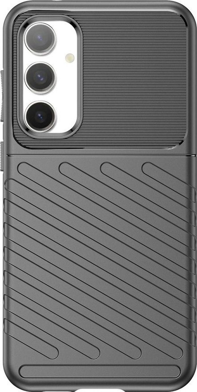 Mbulesë telefoni e blinduar për Samsung Galaxy S23 FE, TPU, mbrojtje e fortë, e zezë