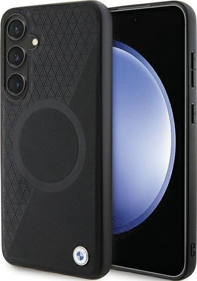 Маска за телефон BMW Signature Hardcase за Galaxy S24, текстурирана кожа, црна