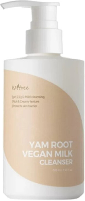Qumësht pastrues për fytyrë Isntree Yam Root Vegan Milk (Cleanser), 220 ml