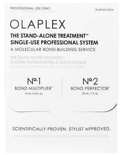 Set për flokë të lyer ose të trajtuar kimikisht Olaplex Stand Alone Treatment - Bond Multiplier N°.1 15 ml + Bond Perfector N°.2 30 ml