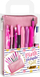 Set shkrimi BIC Pink and Purple, penar me stilolapsa dhe lapsa, rozë vjollcë