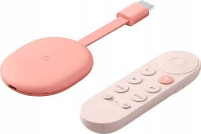 Pajisje streaming Google Chromecast me Google TV, 4K Ultra HD, HDMI, e bardhë