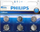 Bateri monedhë litiumi Philips CR2032, 3V, paketim 6 copë, argjendtë